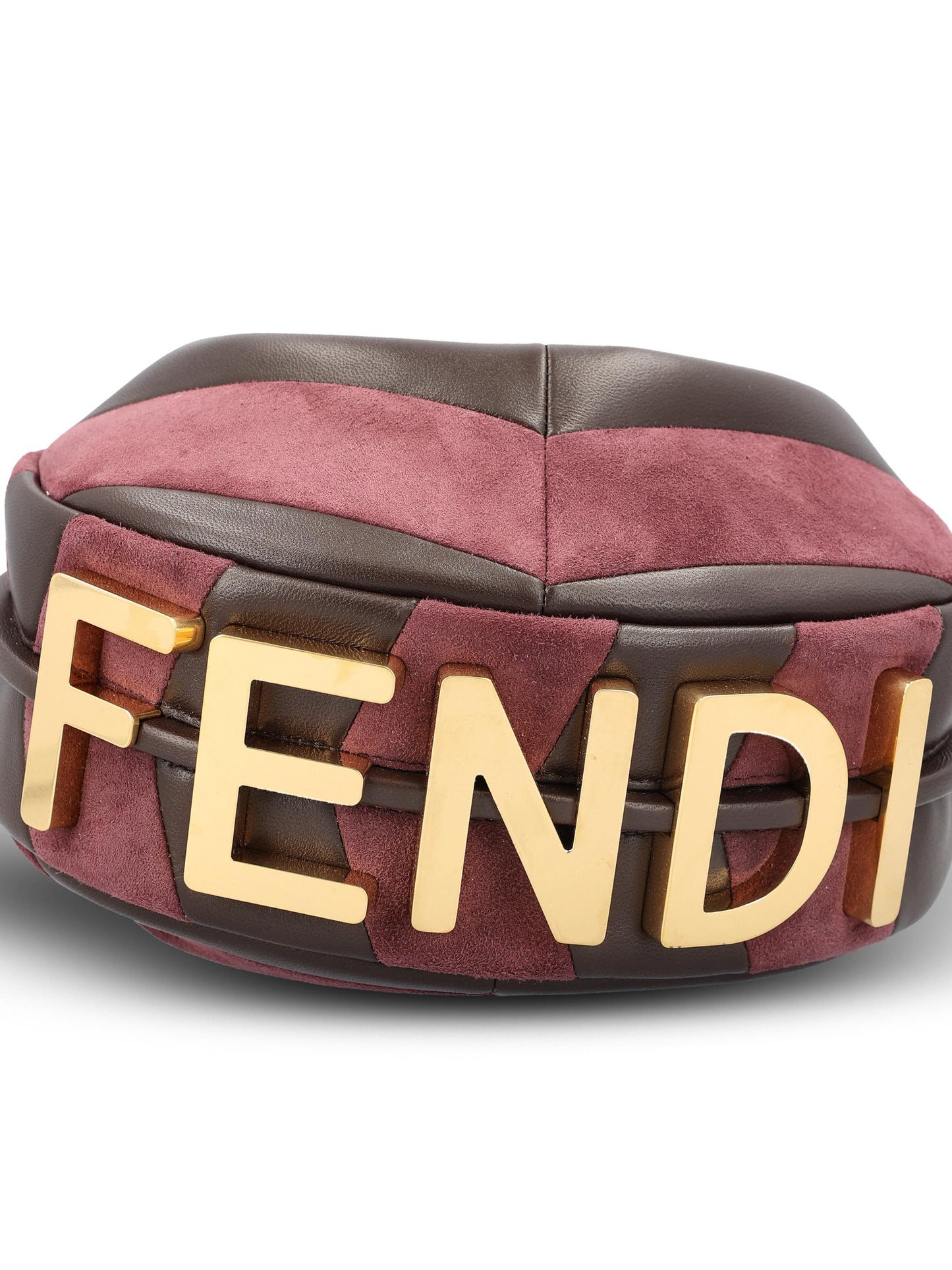 Borsa Fendigraphy hobo in pelle e camoscio. 8BS081 AYDRF1U3F FENDI