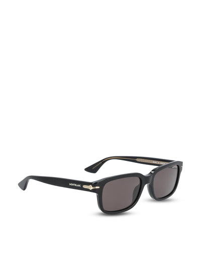 Occhiali da sole realizzati in acetato. MB0436S BLACK-BLACK-GREY MONTBLANC