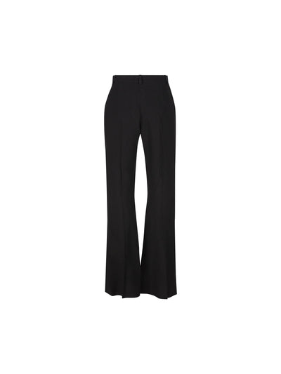 Pantaloni Flared in viscosa fluida nera 843495 TSO171000 BALENCIAGA