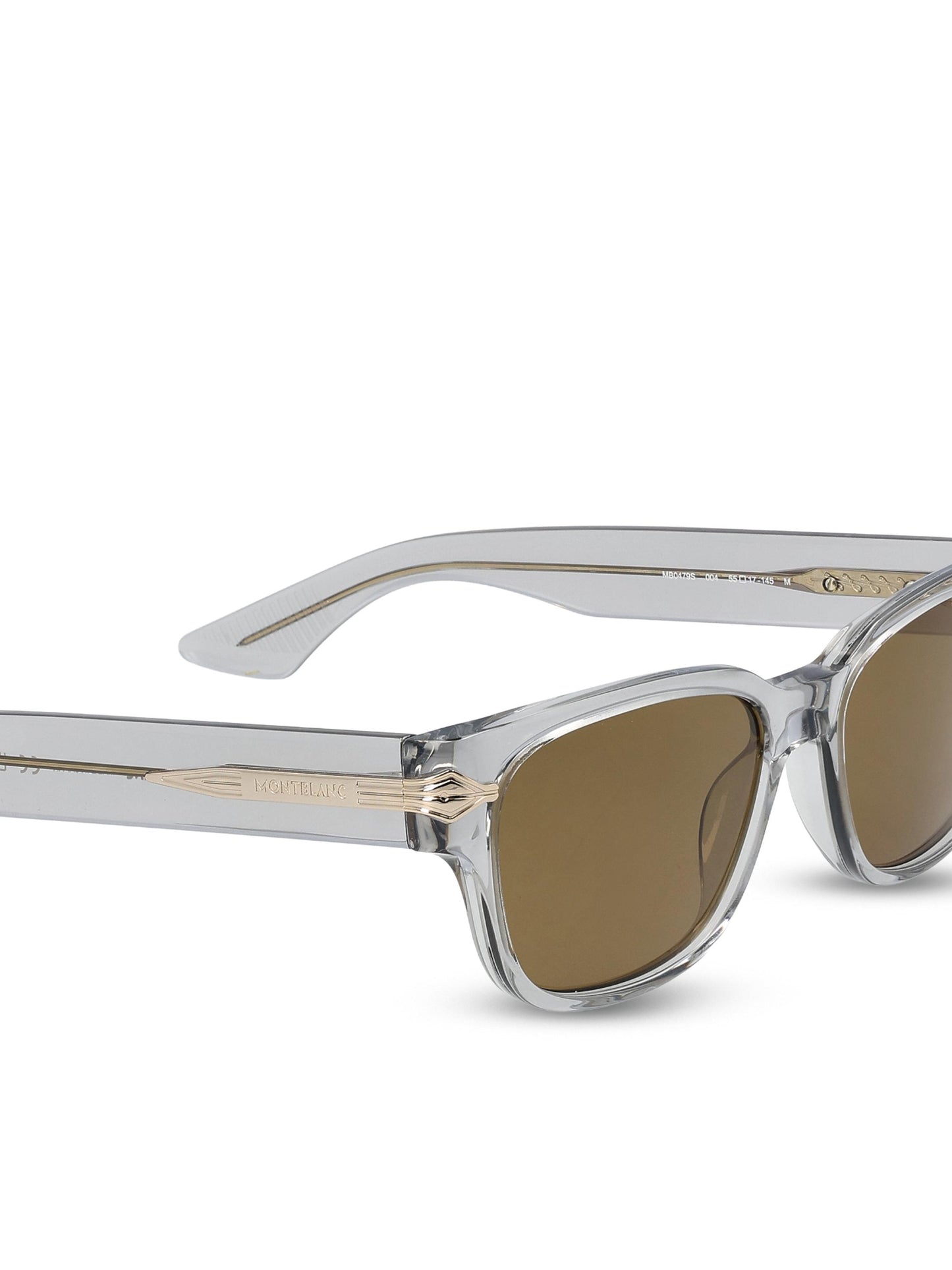 Occhiali da sole realizzati in acetato. MB0479S GREY-GREY-BROWN MONTBLANC