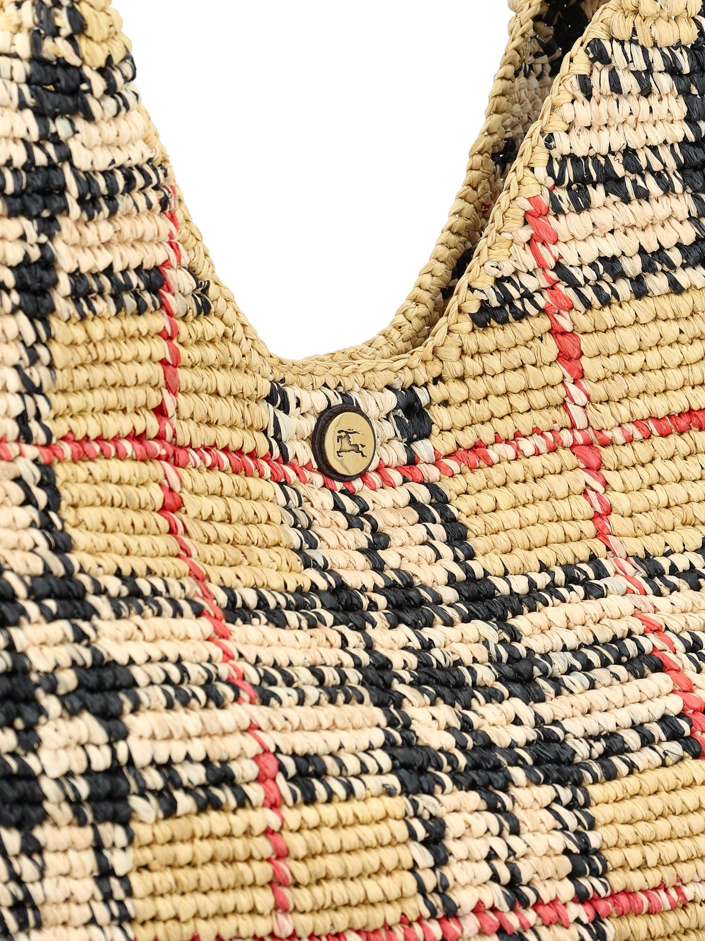 Borsa realizzata in rafia. 8124332 B9368 BURBERRY