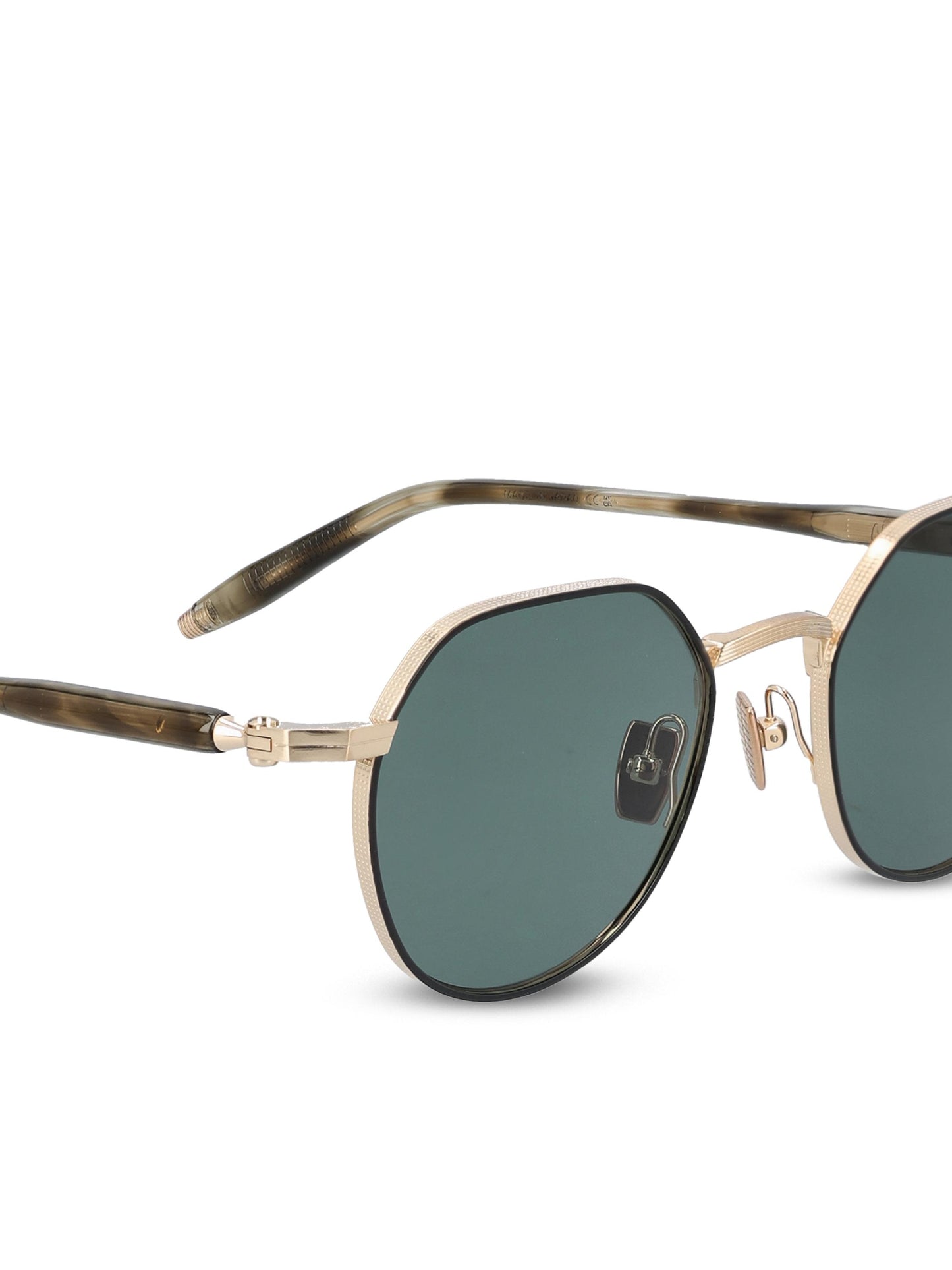 Occhiali da sole realizzati in titanio. AKS-522A-50 GLD - GRN AKONI