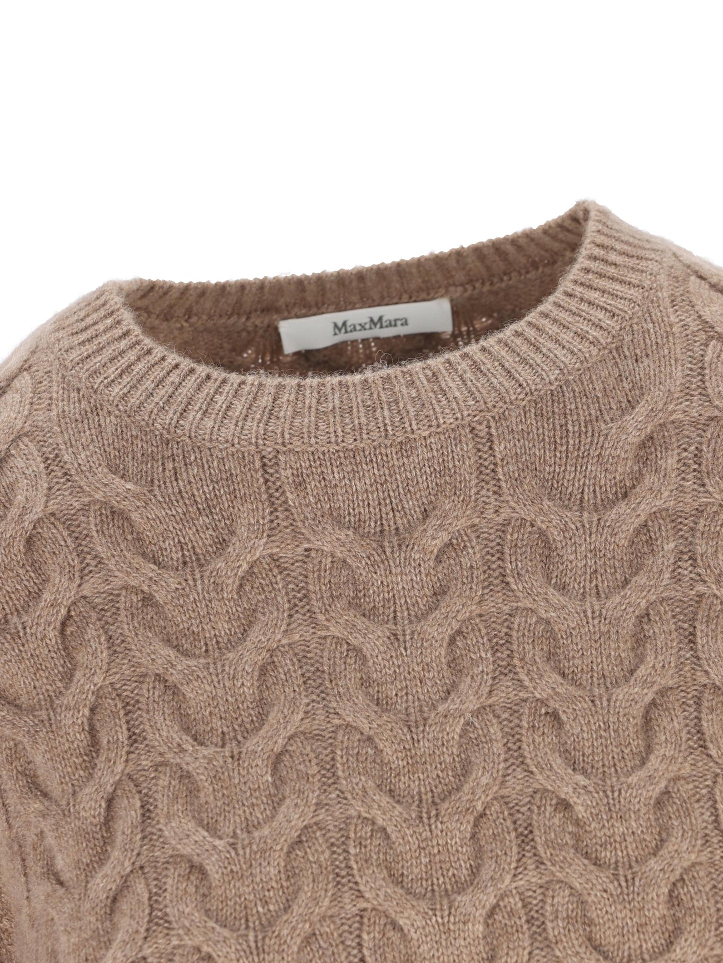 Pullover Max Mara in puro cashmere con lavorazione treccia 2521366032600 002 MAX MARA