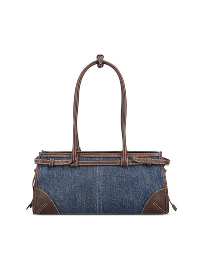 Borsa realizzata in denim e pelle. 1BA426 2GCFF0C1B PRADA