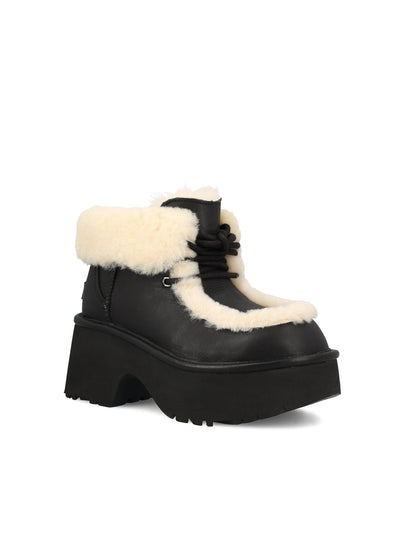 Stivali Classic Esmee Leather Lace Up 1176110 BLK UGG