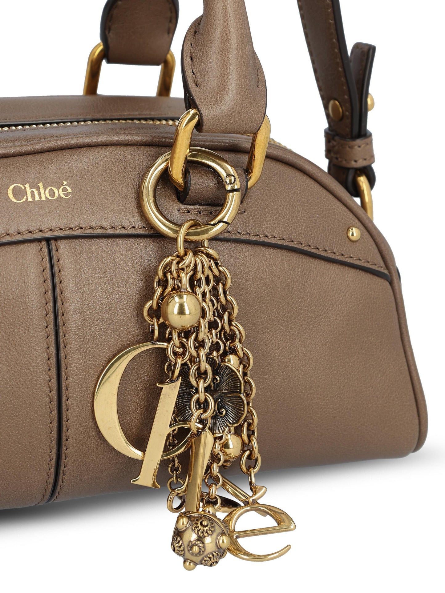 Borsa bowling Chloé piccola in pelle morbida CH26SS956Q86 28H CHLOE'