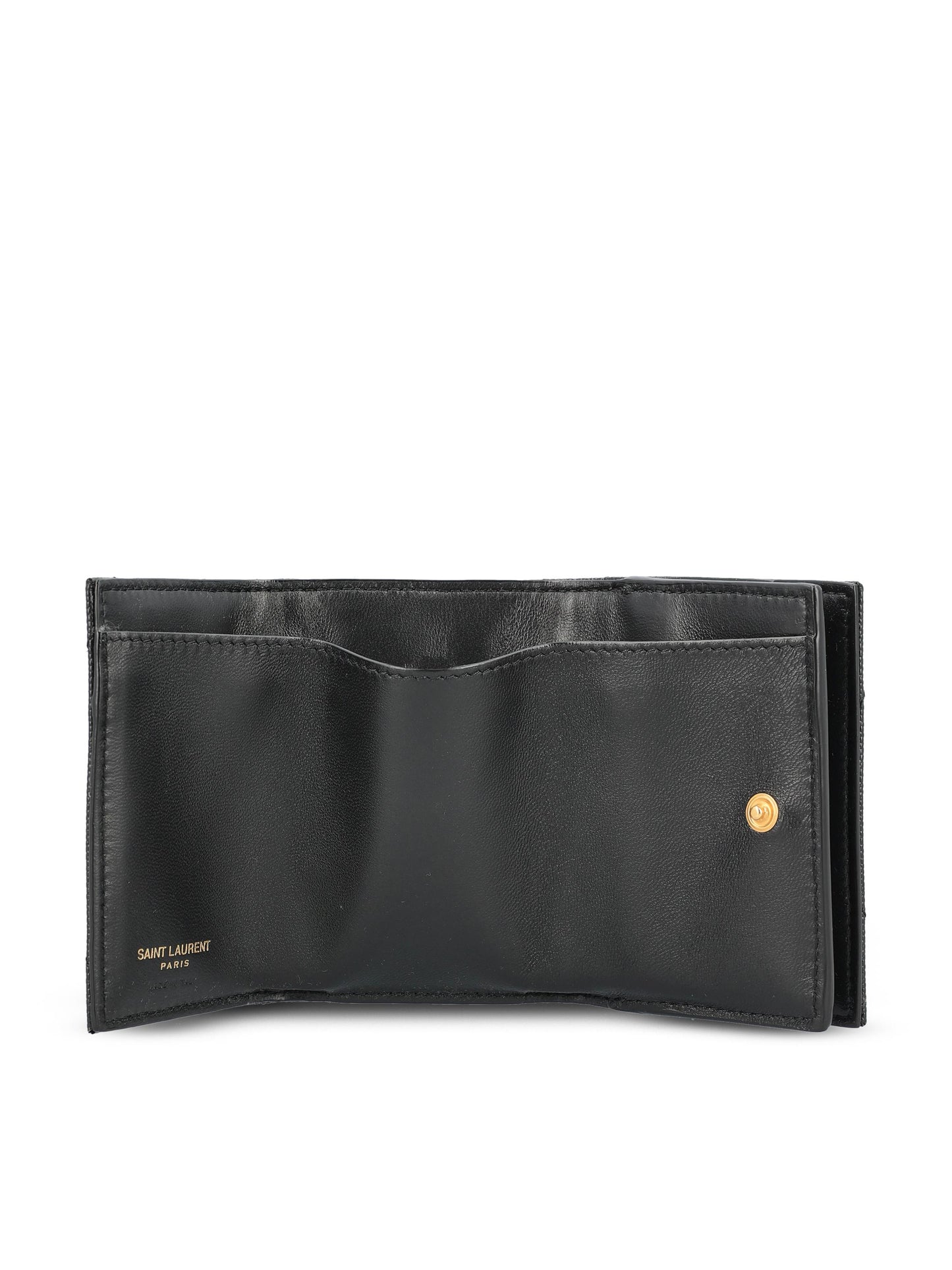 Portafoglio realizzato in pelle. 668274 BOWA11000 SAINT LAURENT