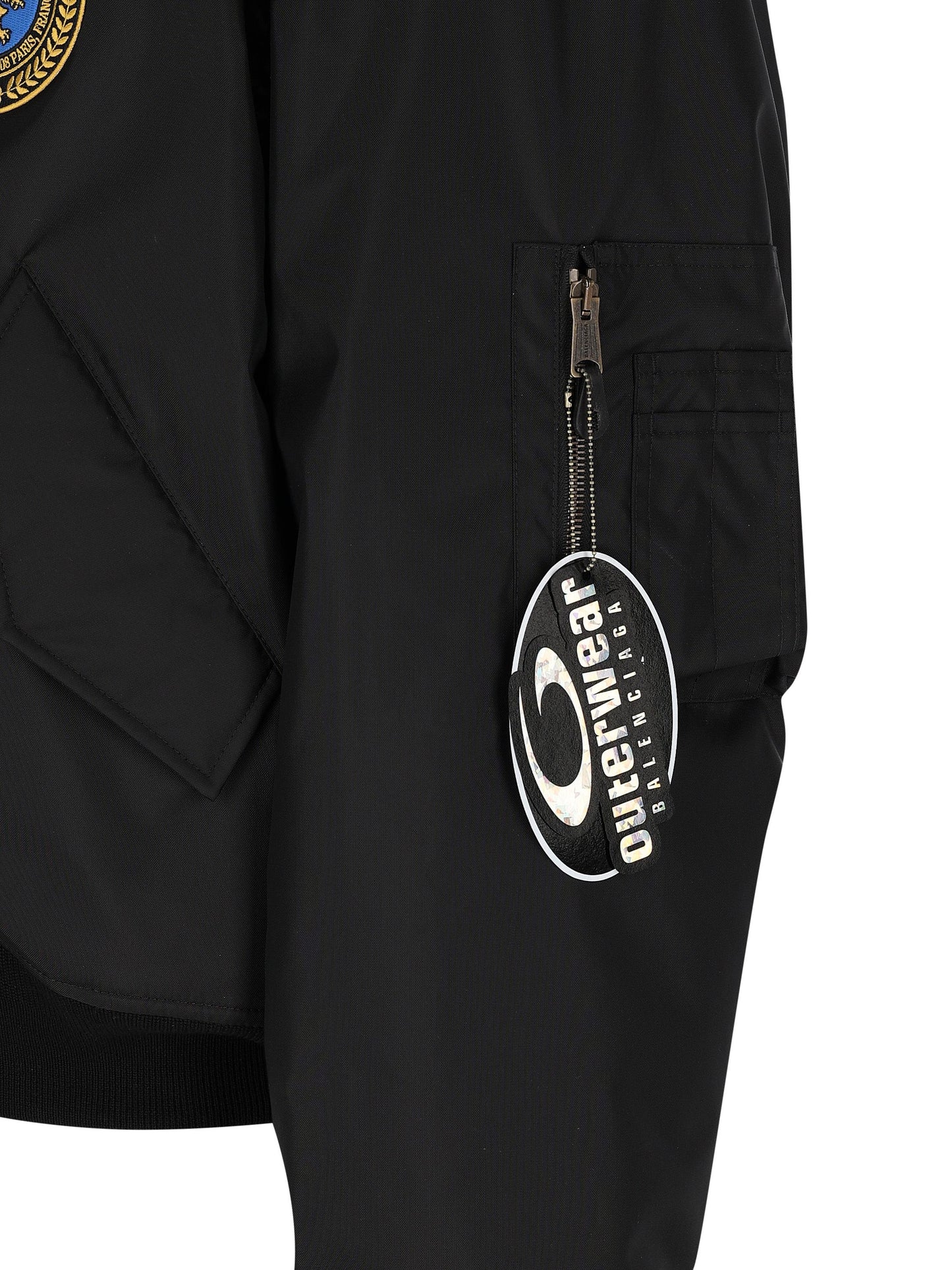 Giacca Bomber Large Fit in nero 839101 TOO041000 BALENCIAGA