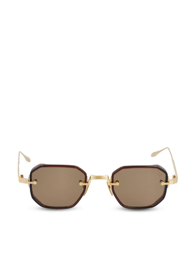 Occhiali da sole realizzati in acetato e titanio. AKS-307B-47 GLD - BRN AKONI