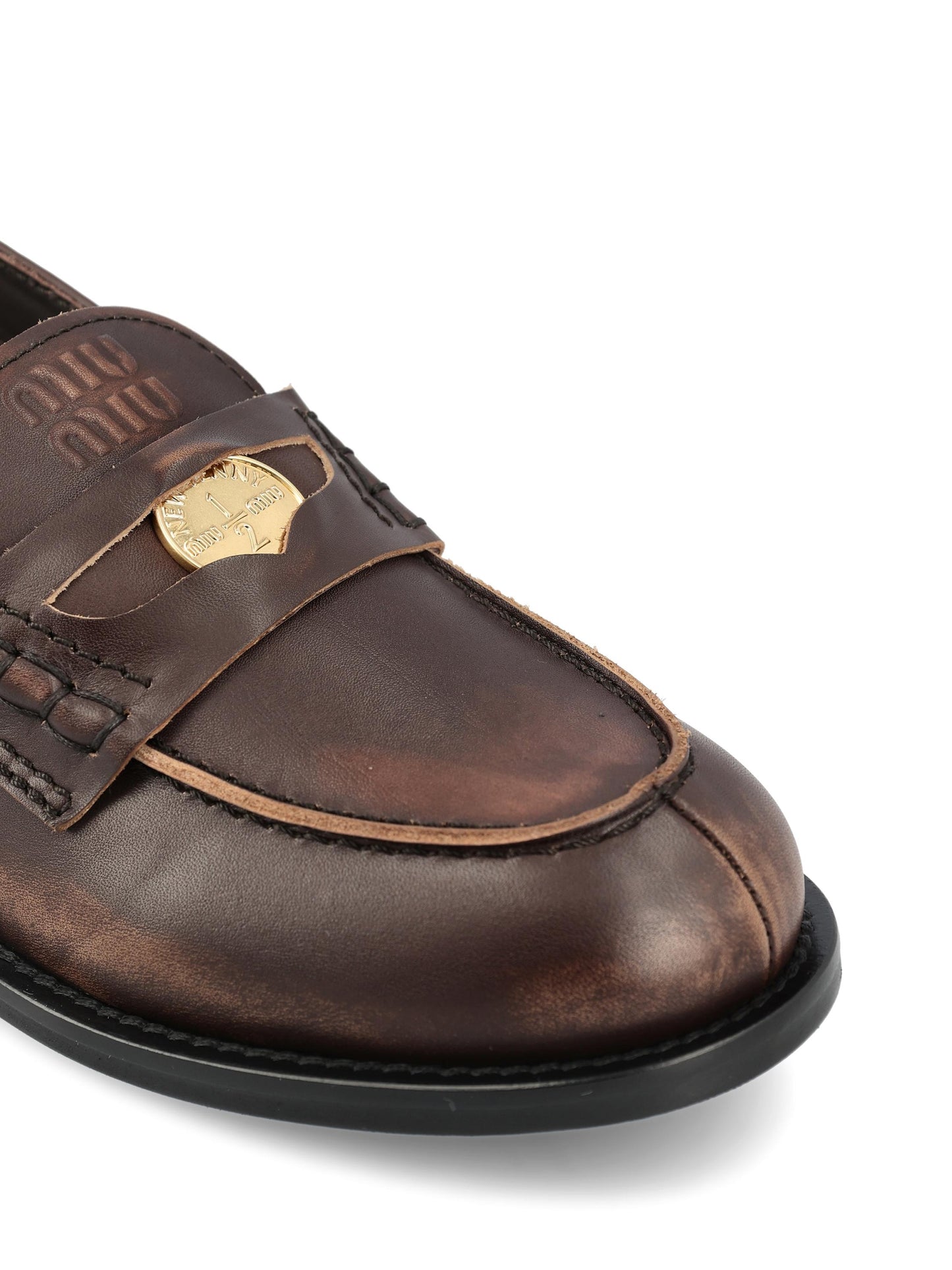 Mocassini realizzati in pelle. 5D561E 3G48F0192 MIU MIU