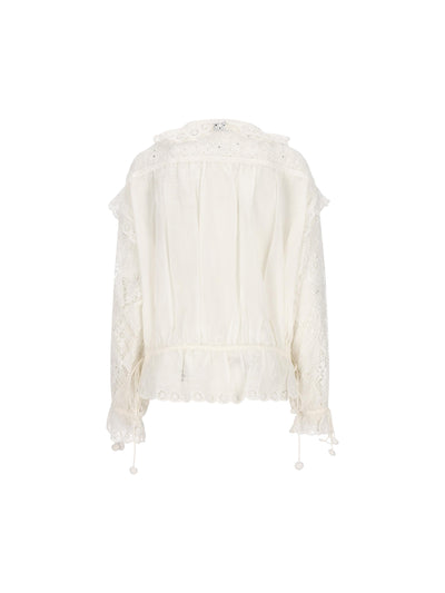 Camicia realizzata in camicia e seta. 26EHT0886FA-D2J17I 20WH ISABEL MARANT