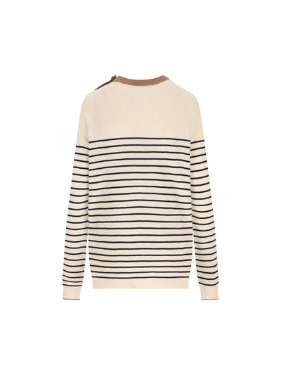 Maglione realizzato in lino e cotone. UMF262 188YF0018 PRADA