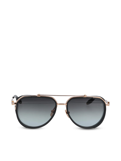 Occhiali da sole realizzati in titanio. AKS-204A-59 GLD - BLK AKONI