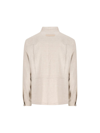 Giacca realizzata in misto cashmere e lino. UHT49A3 H526212 ZEGNA