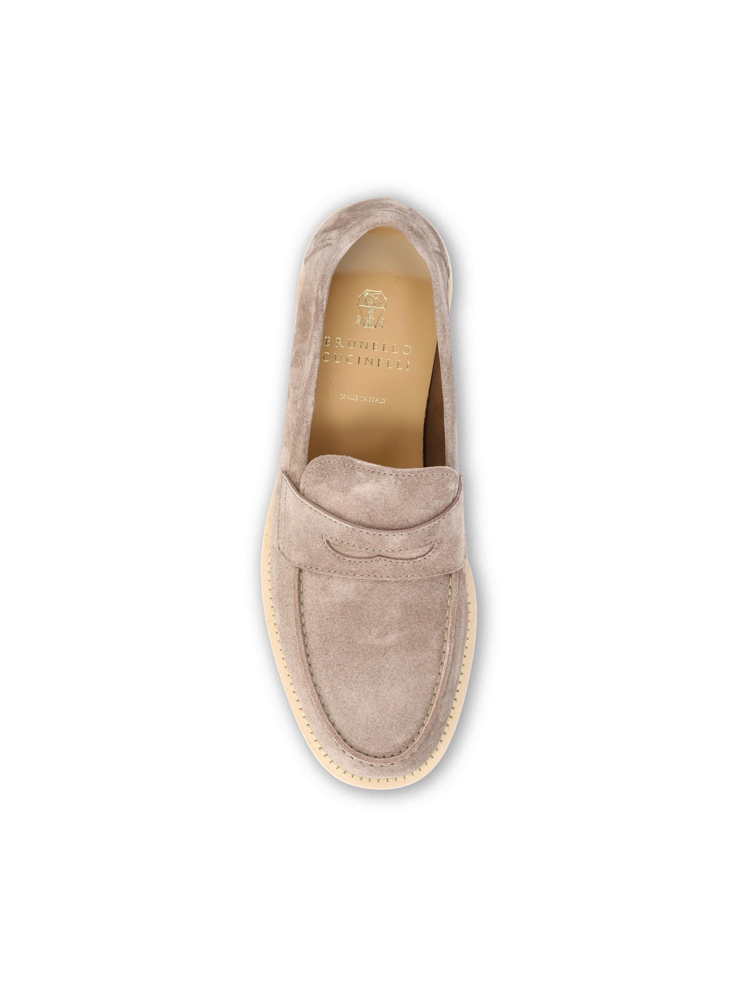 Penny loafer realizzati in pelle. MZUPAIX653 C4298 BRUNELLO CUCINELLI