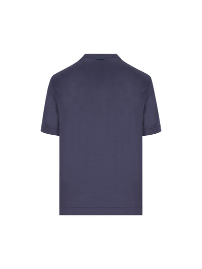 T-Shirt realizzata in cotone e seta. UH386A3 H718422 ZEGNA