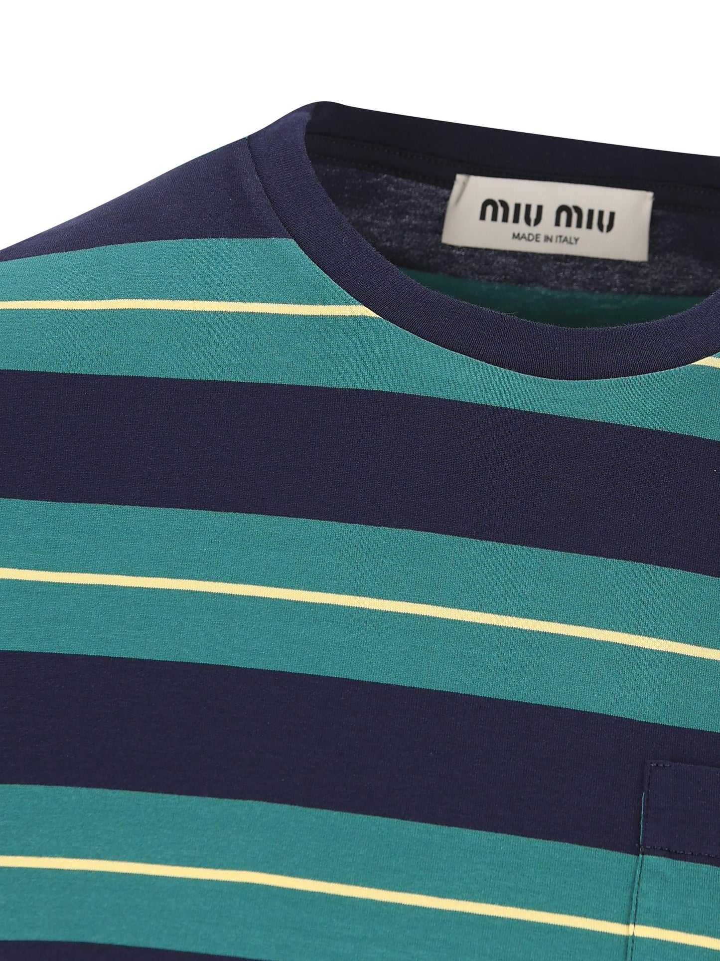 T-Shirt in cotone. MJN537 14RTF046I MIU MIU