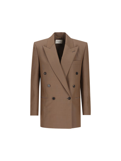 SAINT LAURENT Chaqueta de lana y mohair