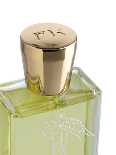 Un'essenza nata tra le vette, dove agrumi speziati incontrano un cuore aromatico e fruttato, per poi adagiarsi su legni poudré e muschi profondi. EAUDE PARFUM FRANZ KRALER 