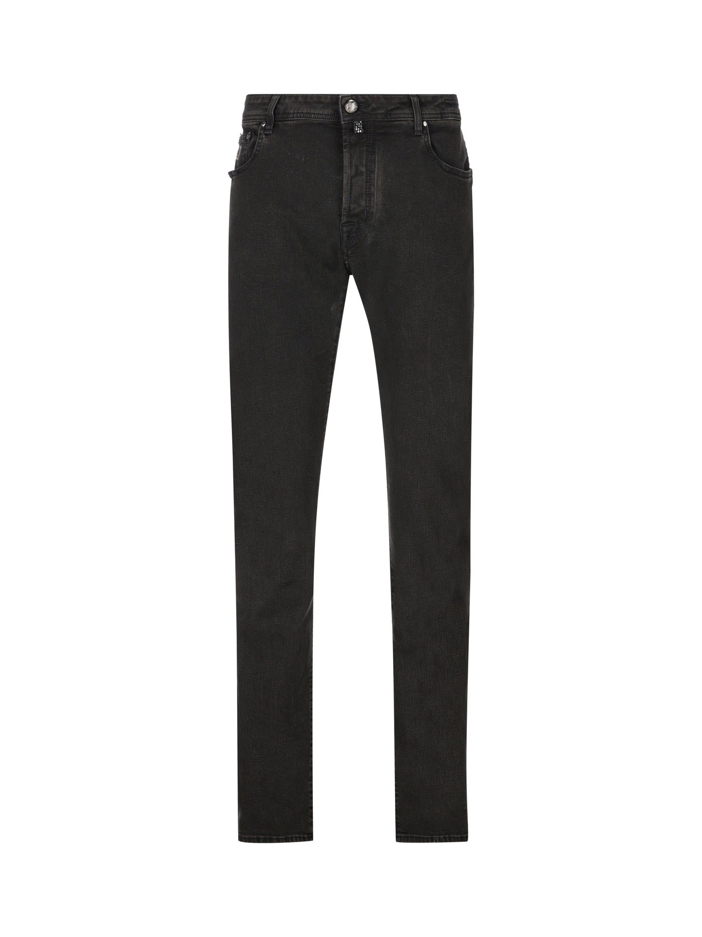 Pantaloni realizzati in cotone di colore nero, con patch sul retro. UQE04 P0003644D JACOB COHËN 