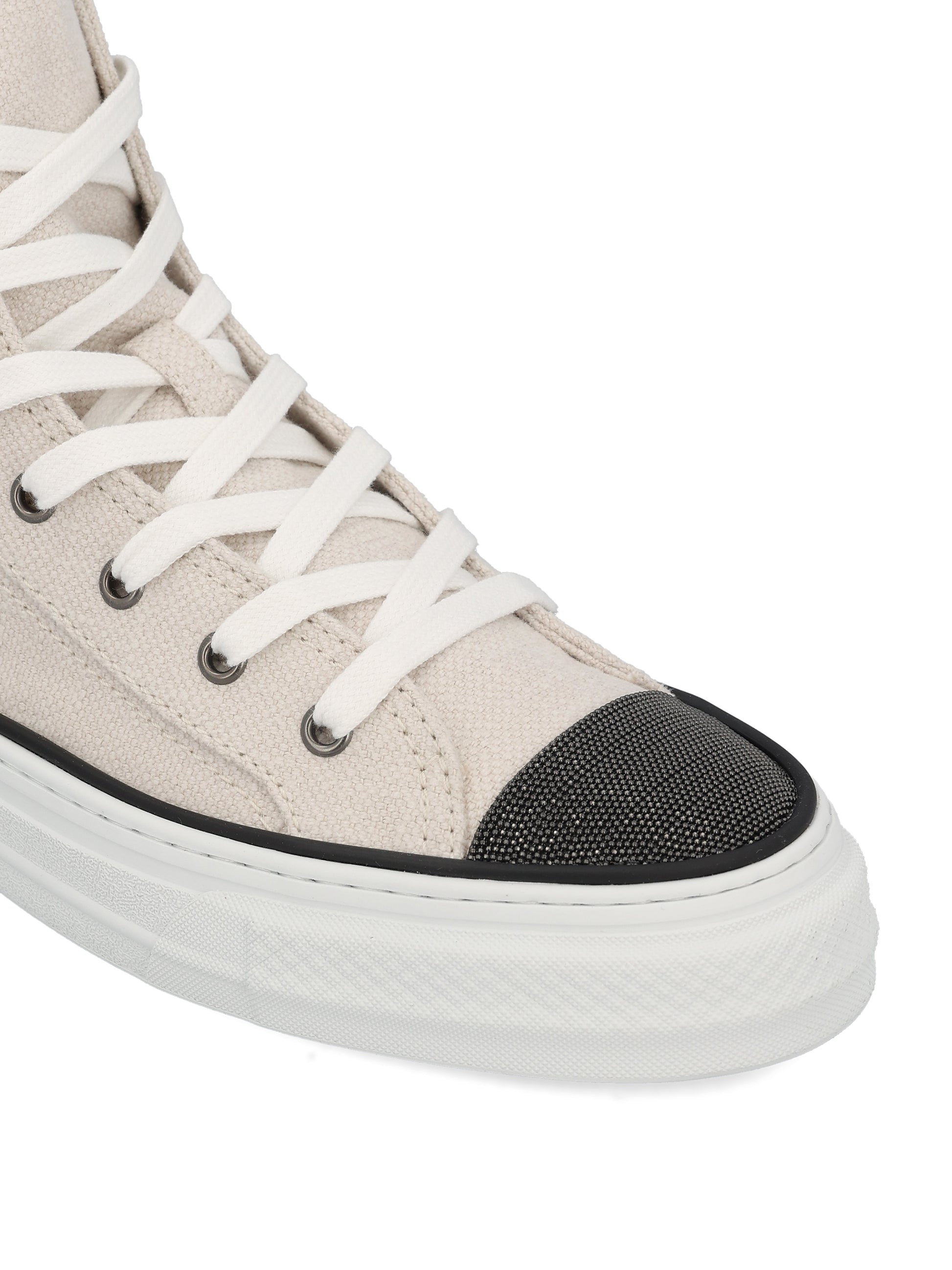Sneakers realizzate in cotone e lino. MZ58G2618 C209 BRUNELLO CUCINELLI 