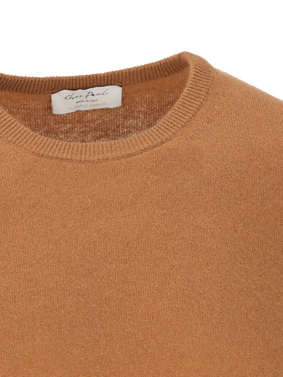 Maglia realizzata in cashmere. 34001 CUOIO CHEZ PAUL 