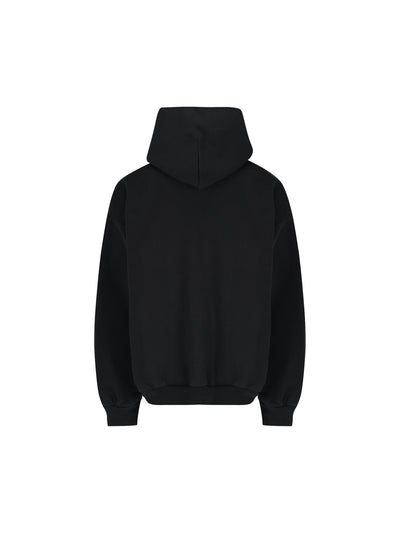 Hoodie Nano BB Medium Fit in nero délavé 767877 TSVO31083 BALENCIAGA 