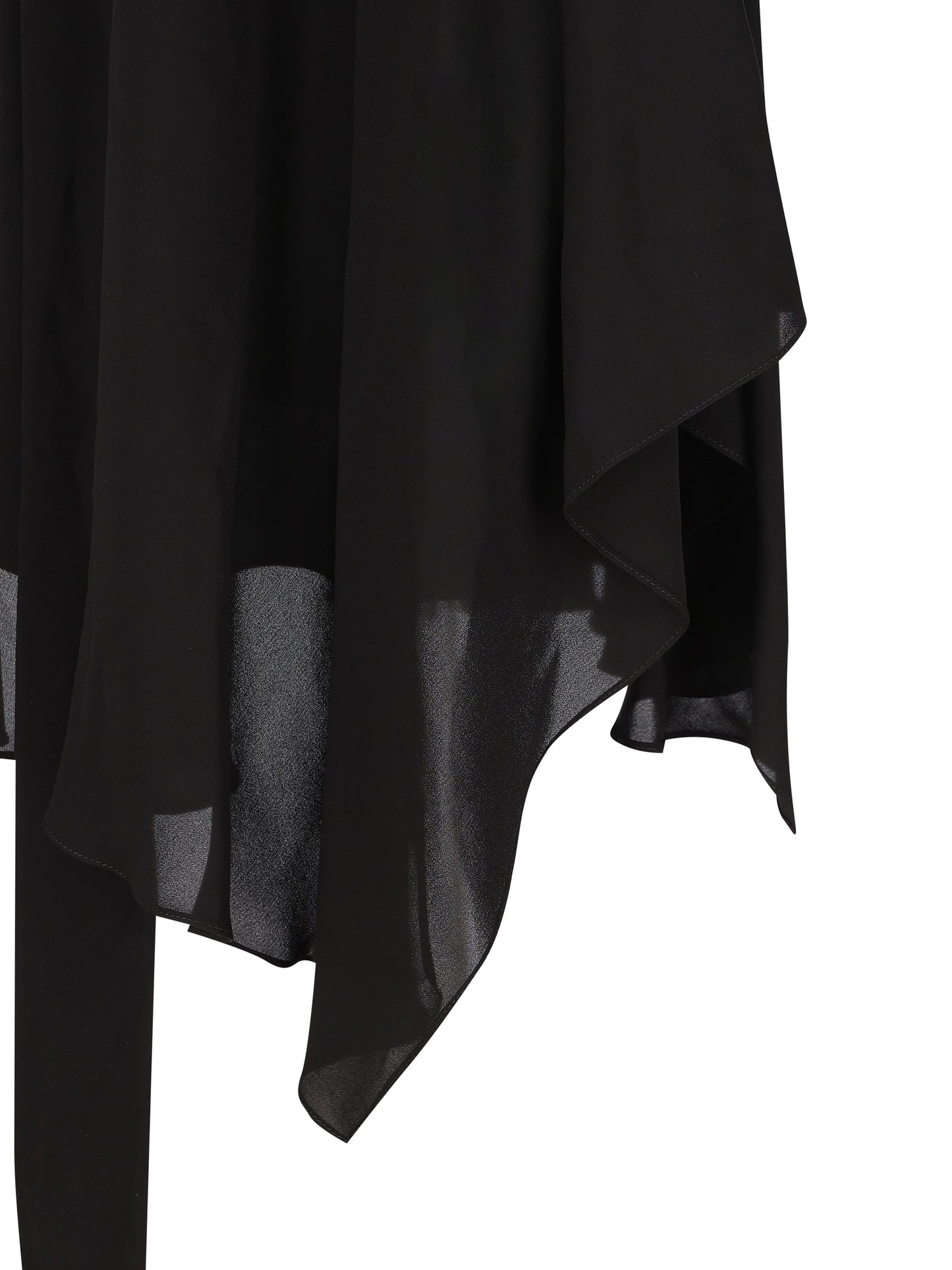 Blusa in georgette di seta effetto slavato con foulard 839280 TIN131000 BALENCIAGA 