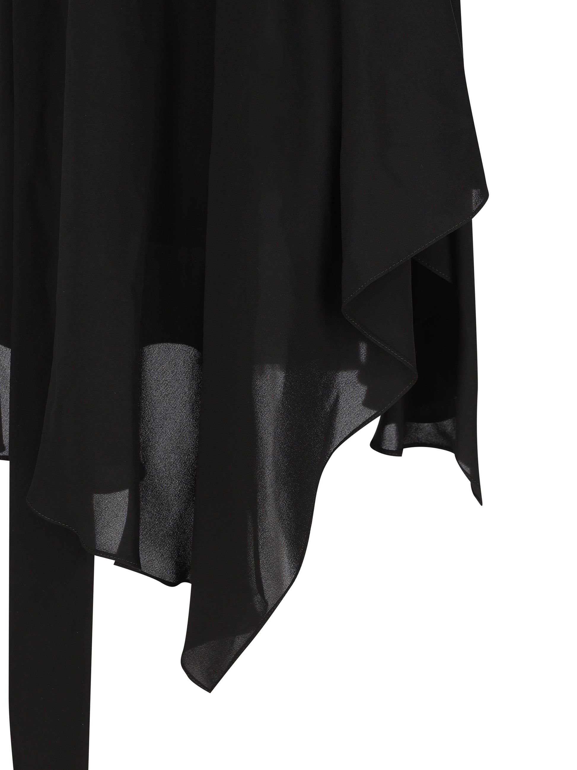 Blusa in georgette di seta effetto slavato con foulard 839280 TIN131000 BALENCIAGA 