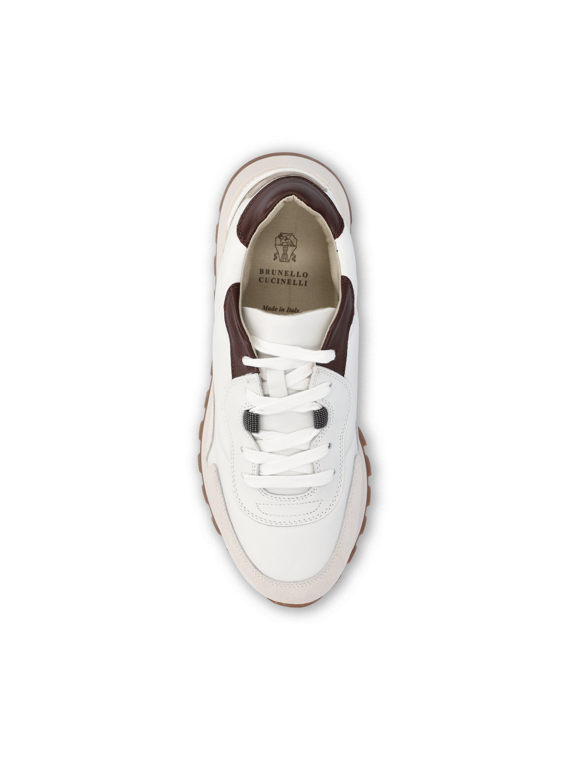 Sneakers realizzate in pelle. MZGSG3028 C7592 BRUNELLO CUCINELLI 