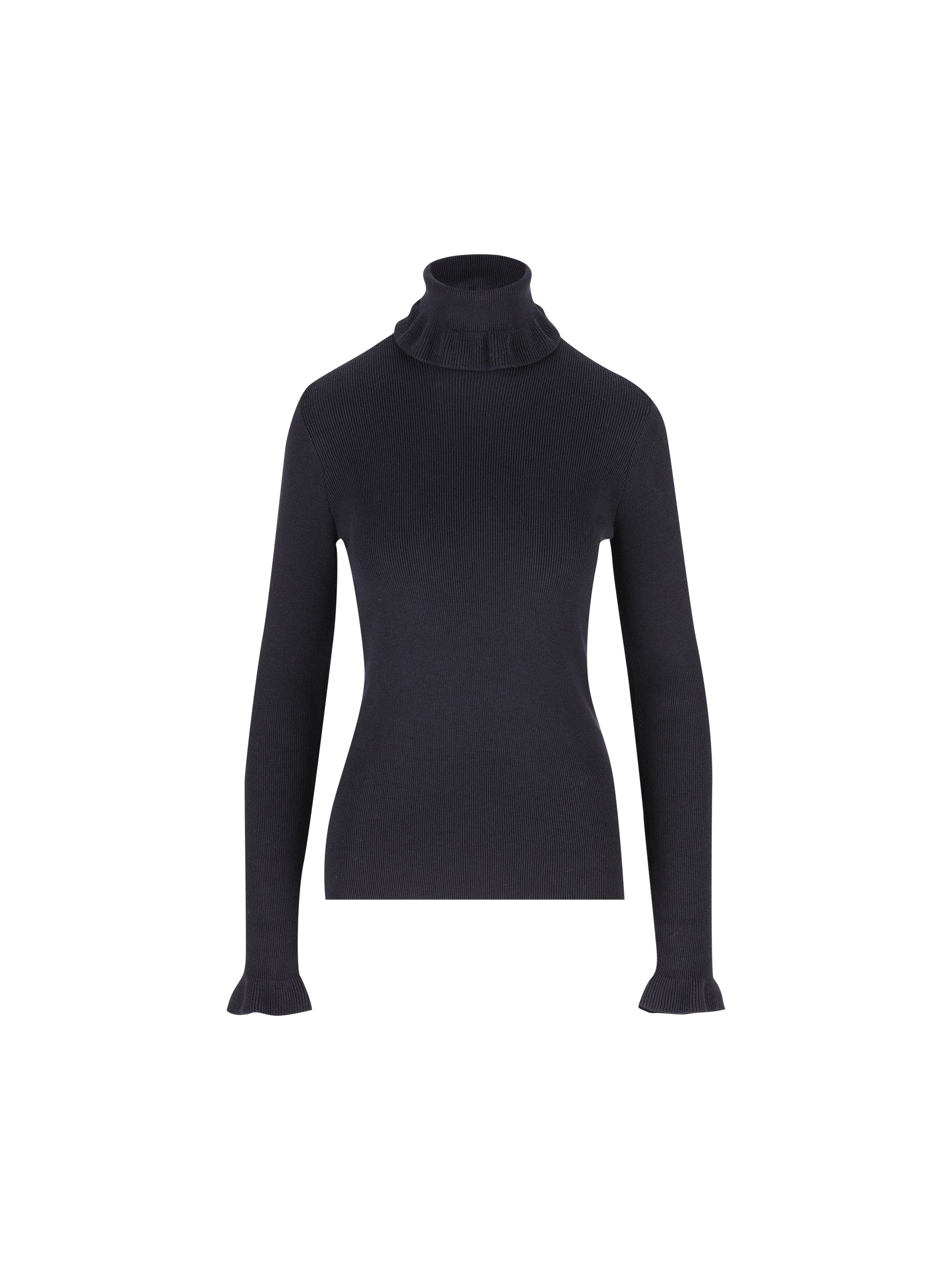 Pullover dolcevita aderente in maglia di lana e cotone. CH25AMP14520 4C4 CHLOE' 