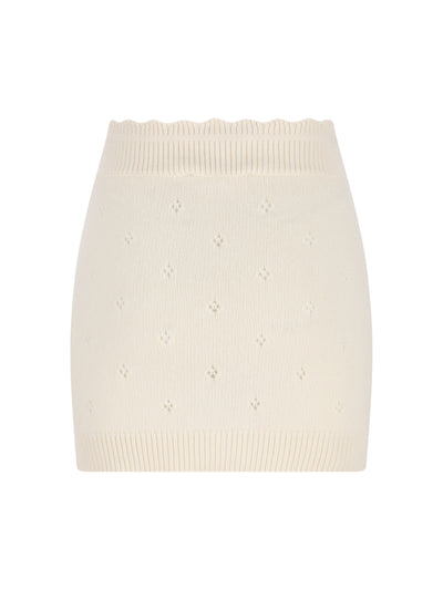 Minigonna realizzata in lana e cashmere. CH25WMJ06590 107 CHLOE' 