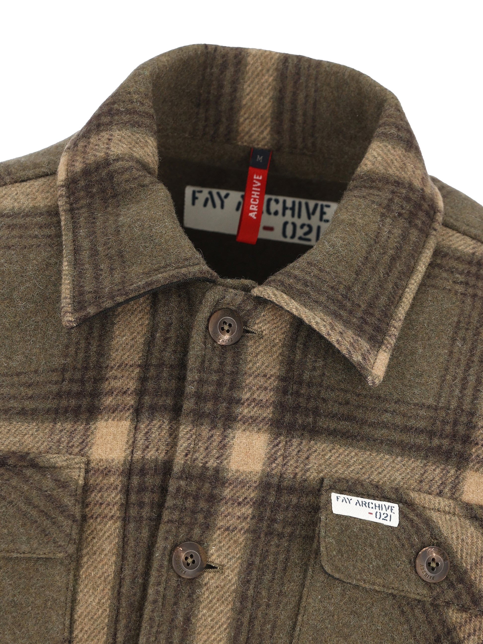 Camicia realizzata in lana. MAM04512820XRH V607 FAY 