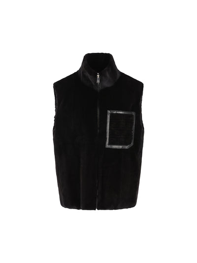 Gilet realizzato in pelliccia di visone. FMH064 AS9VF0GME FENDI 