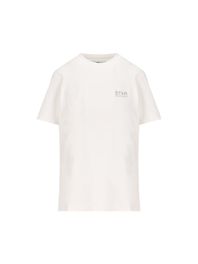 T-Shirt in cotone. GWP01220 P00059480185 GOLDEN GOOSE 