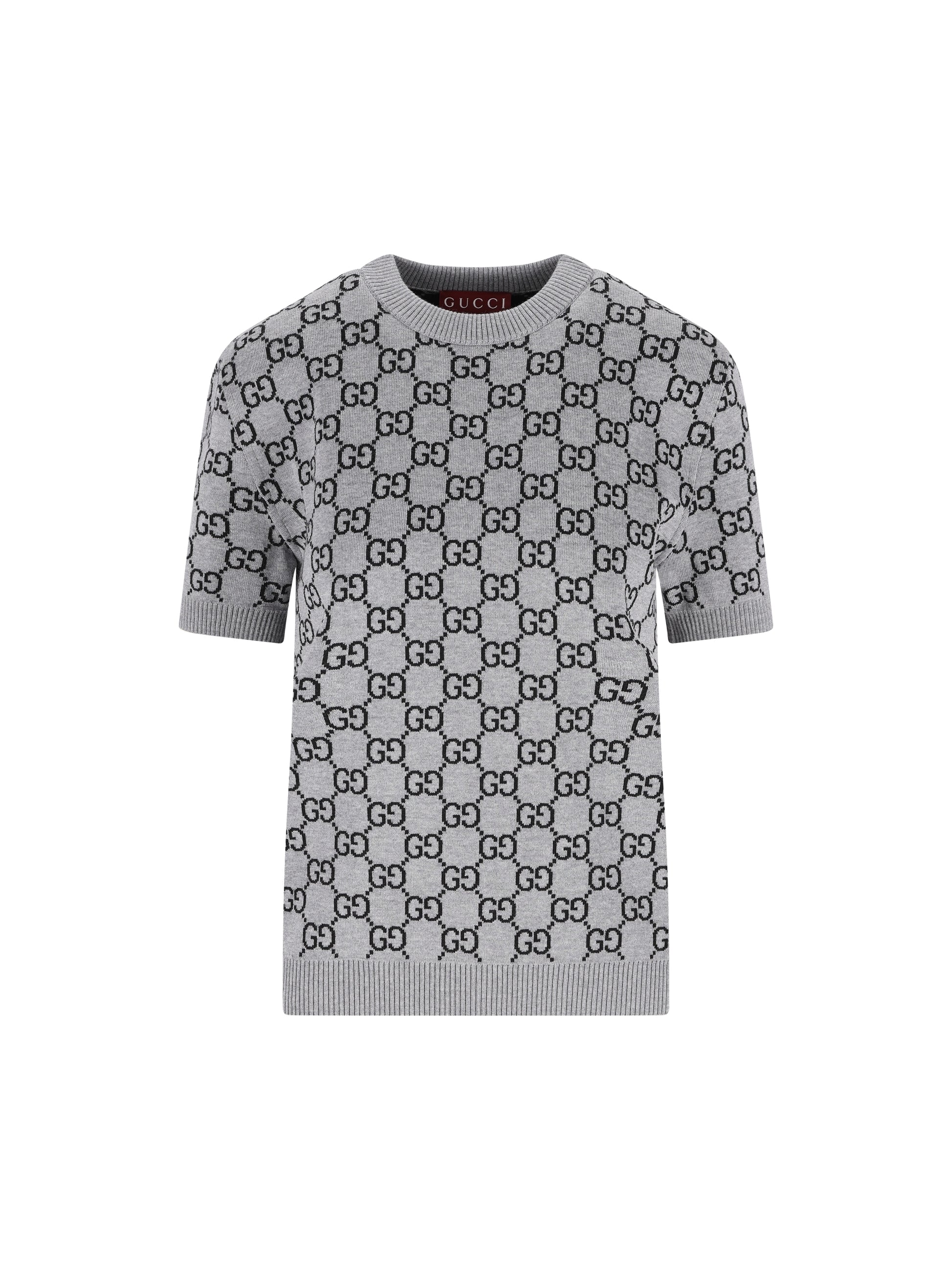 Maglia reversibile in lana jacquard GG 798159 XKD8T1045 GUCCI 