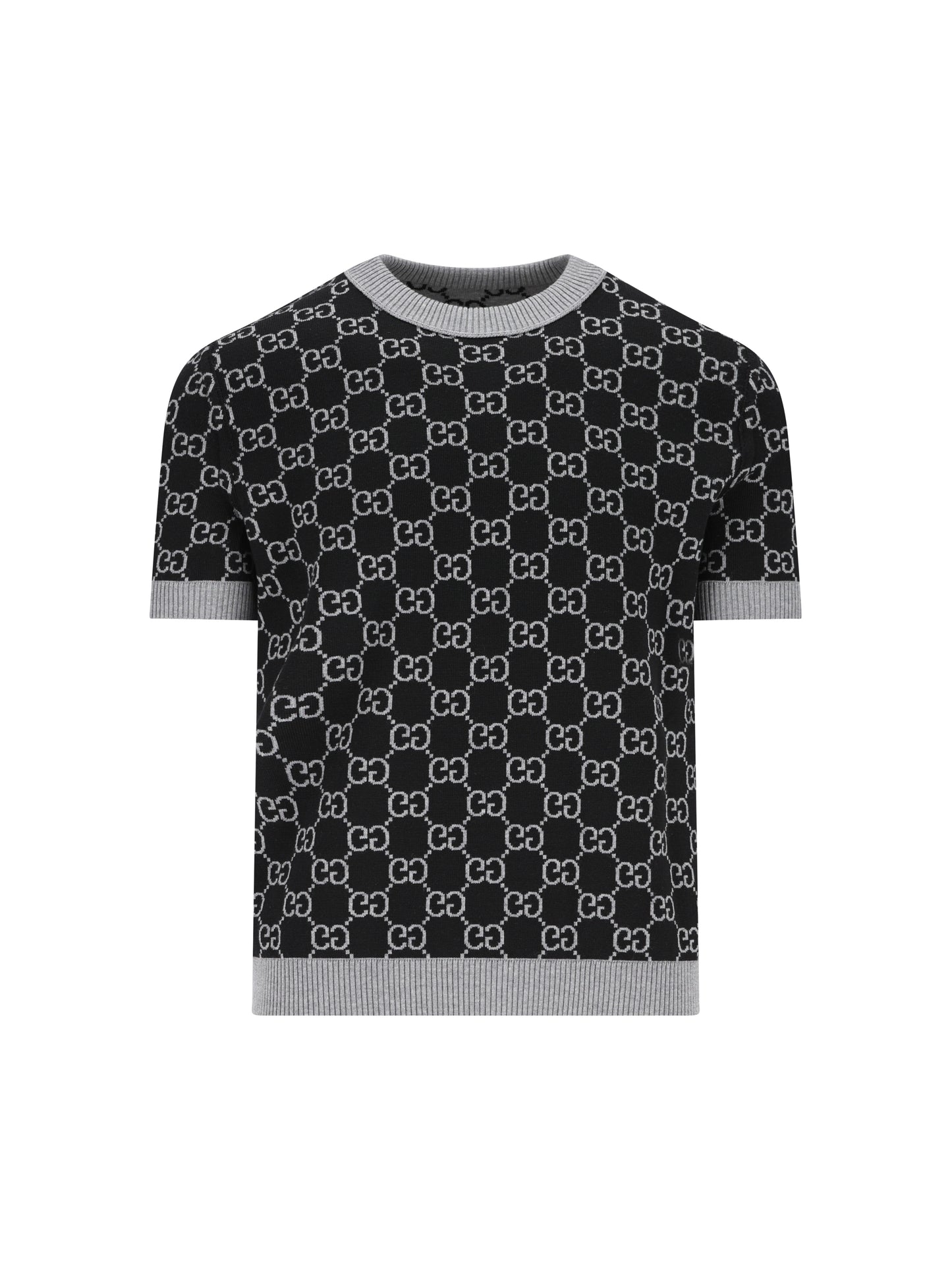 Maglia reversibile in lana jacquard GG 798159 XKD8T1045 GUCCI 