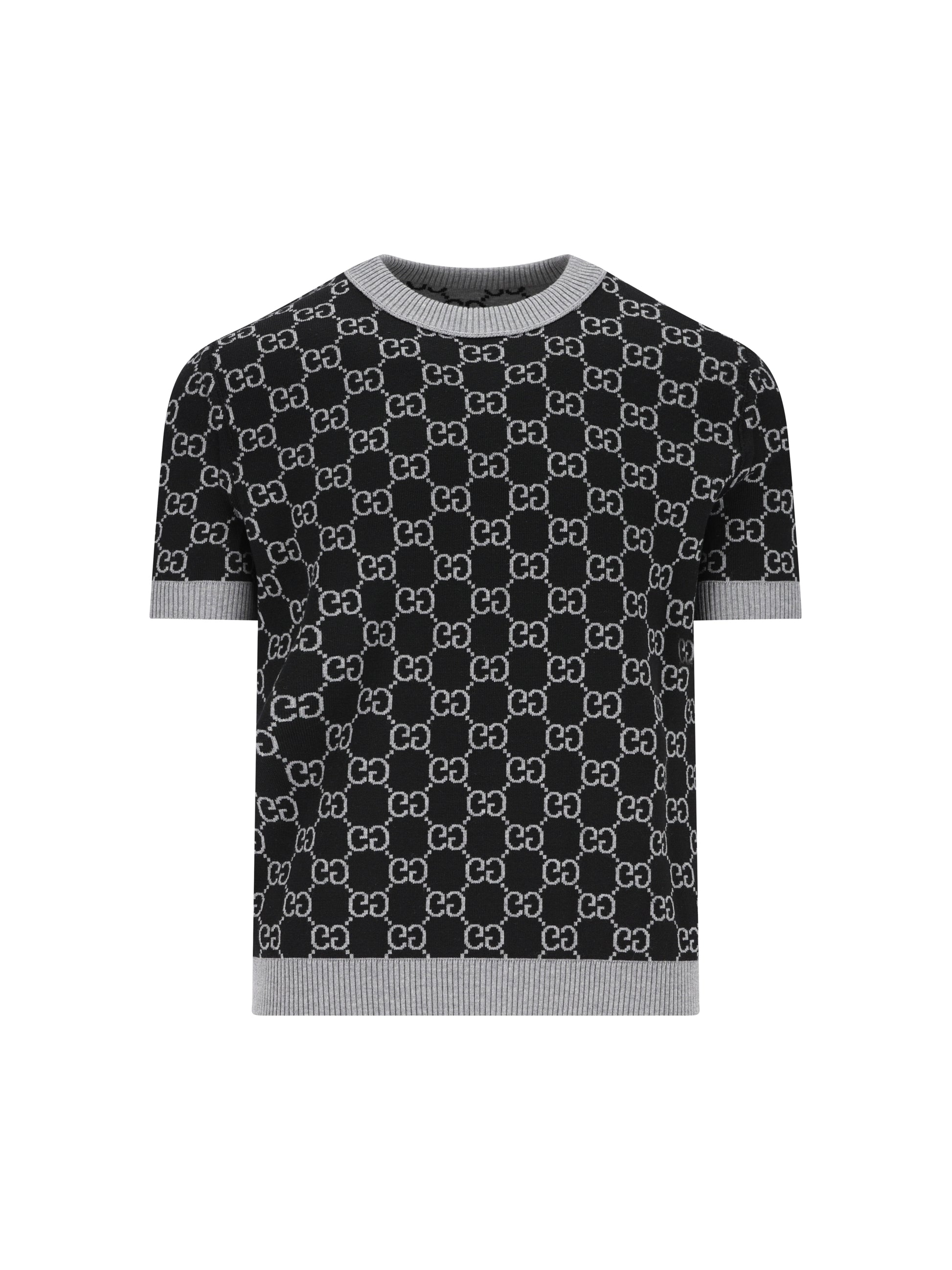 Maglia reversibile in lana jacquard GG 798159 XKD8T1045 GUCCI 