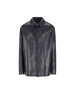 Camicia in pelle con motivo GG 833460 XNA734139 GUCCI 