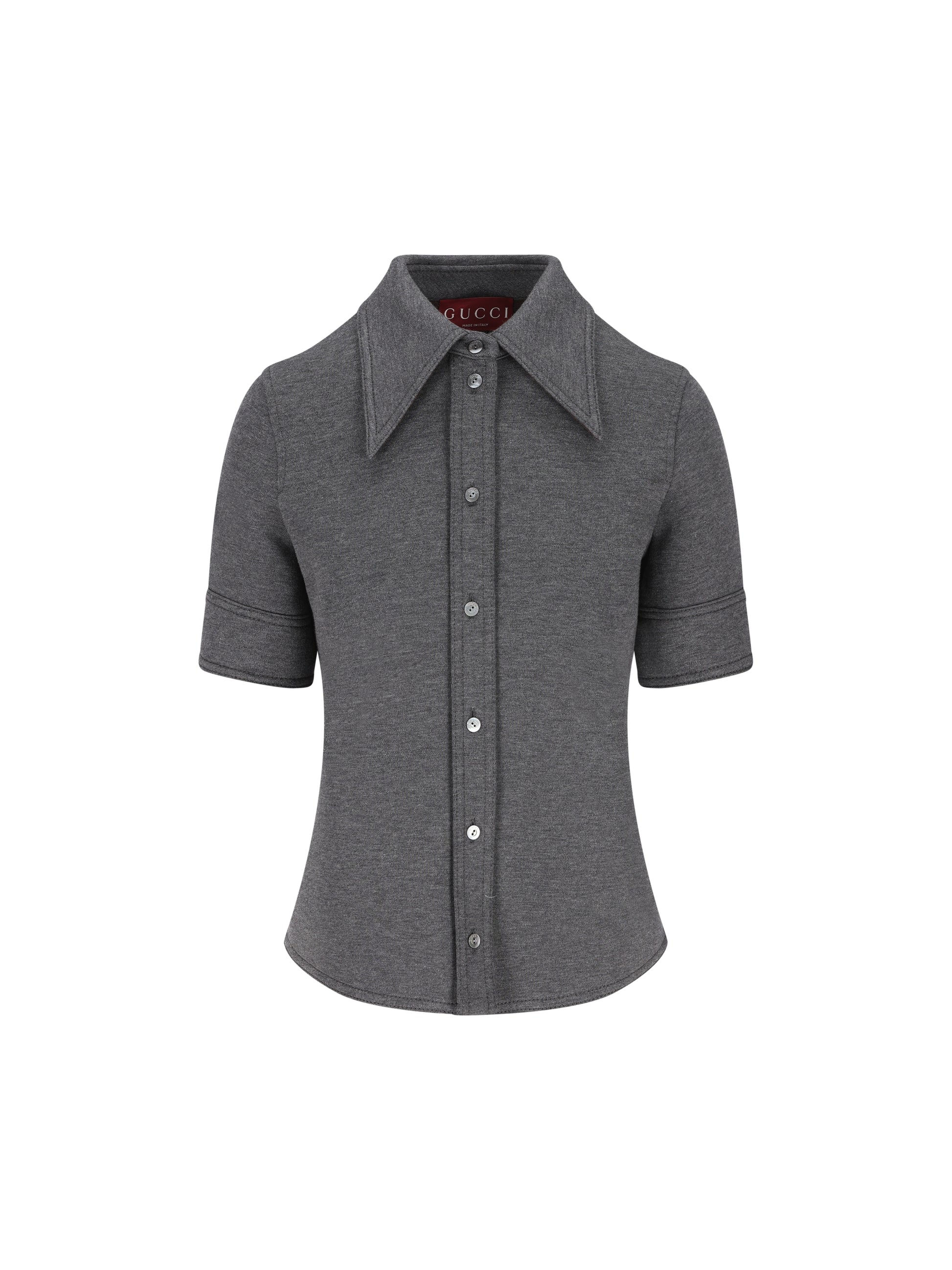 Camicia realizzata in cotone e lana. 836442 Z7AY91088 GUCCI 