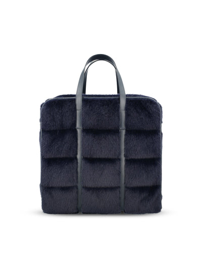Borsa in Pelliccia Sintetica e Pelle BAG00016D 126309200 HERNO 