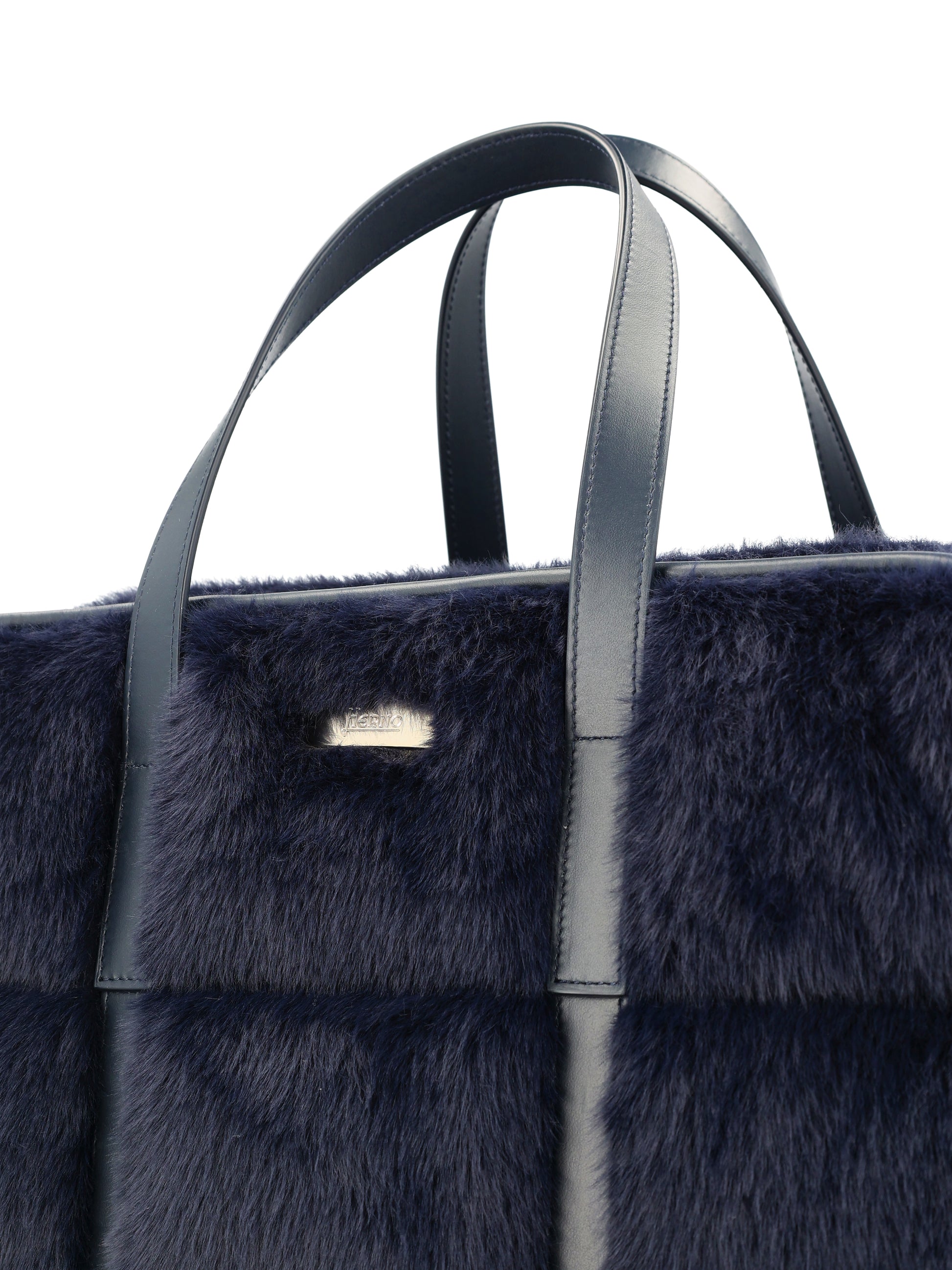 Borsa in Pelliccia Sintetica e Pelle BAG00016D 126309200 HERNO 