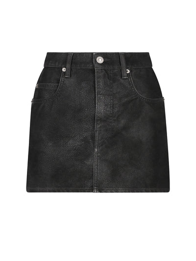 Mini gonna realizzata in poliuretano. 25AJU0363FA-C3B01E 01BK ISABEL MARANT ETOILE 