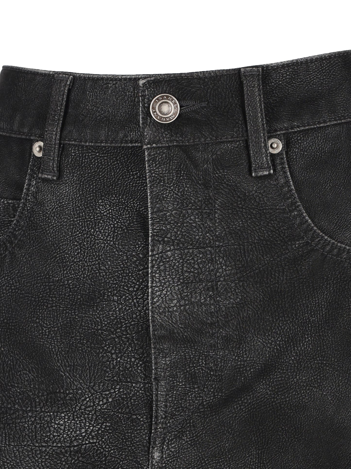 Mini gonna realizzata in poliuretano. 25AJU0363FA-C3B01E 01BK ISABEL MARANT ETOILE 