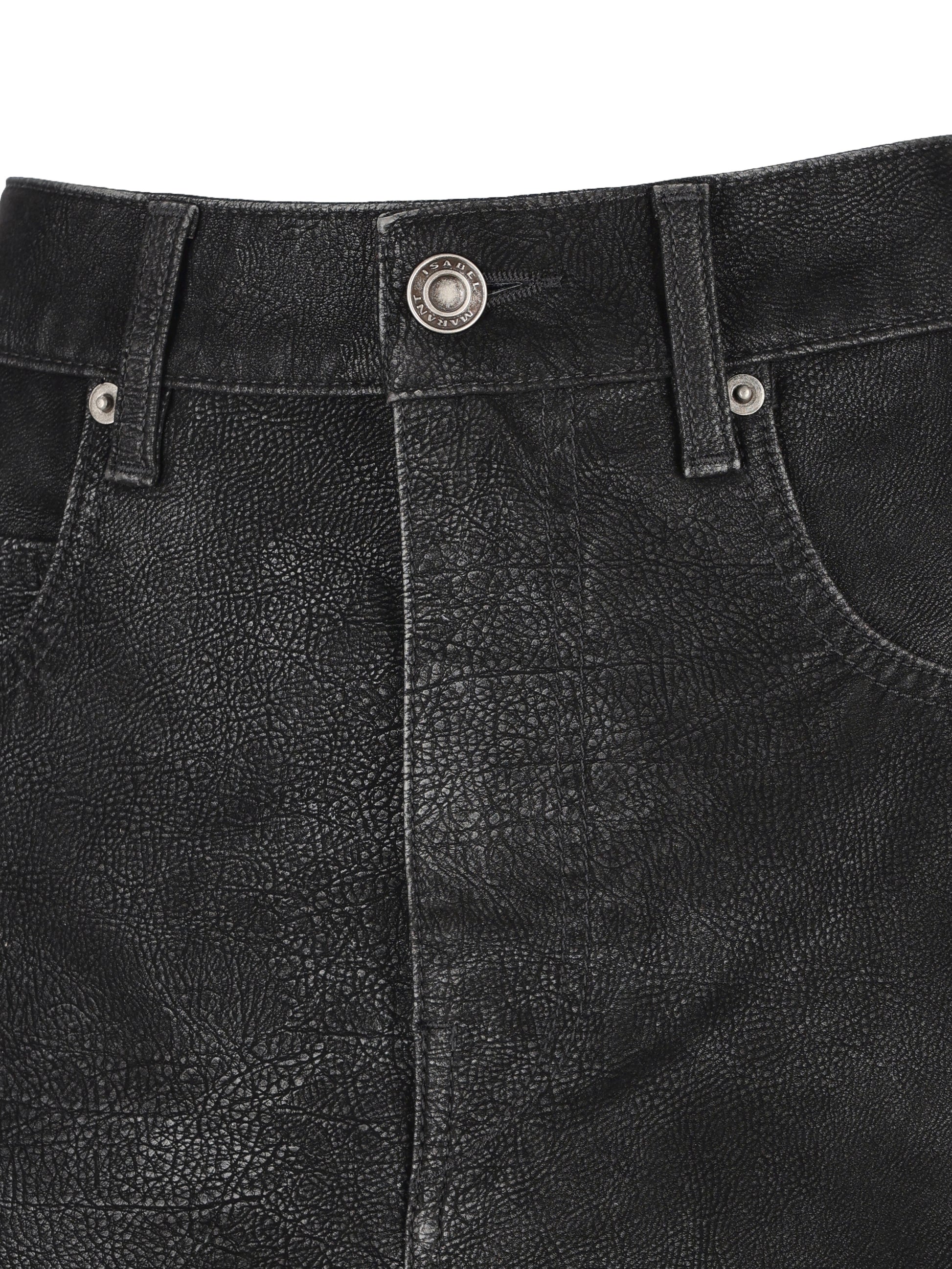 Mini gonna realizzata in poliuretano. 25AJU0363FA-C3B01E 01BK ISABEL MARANT ETOILE 
