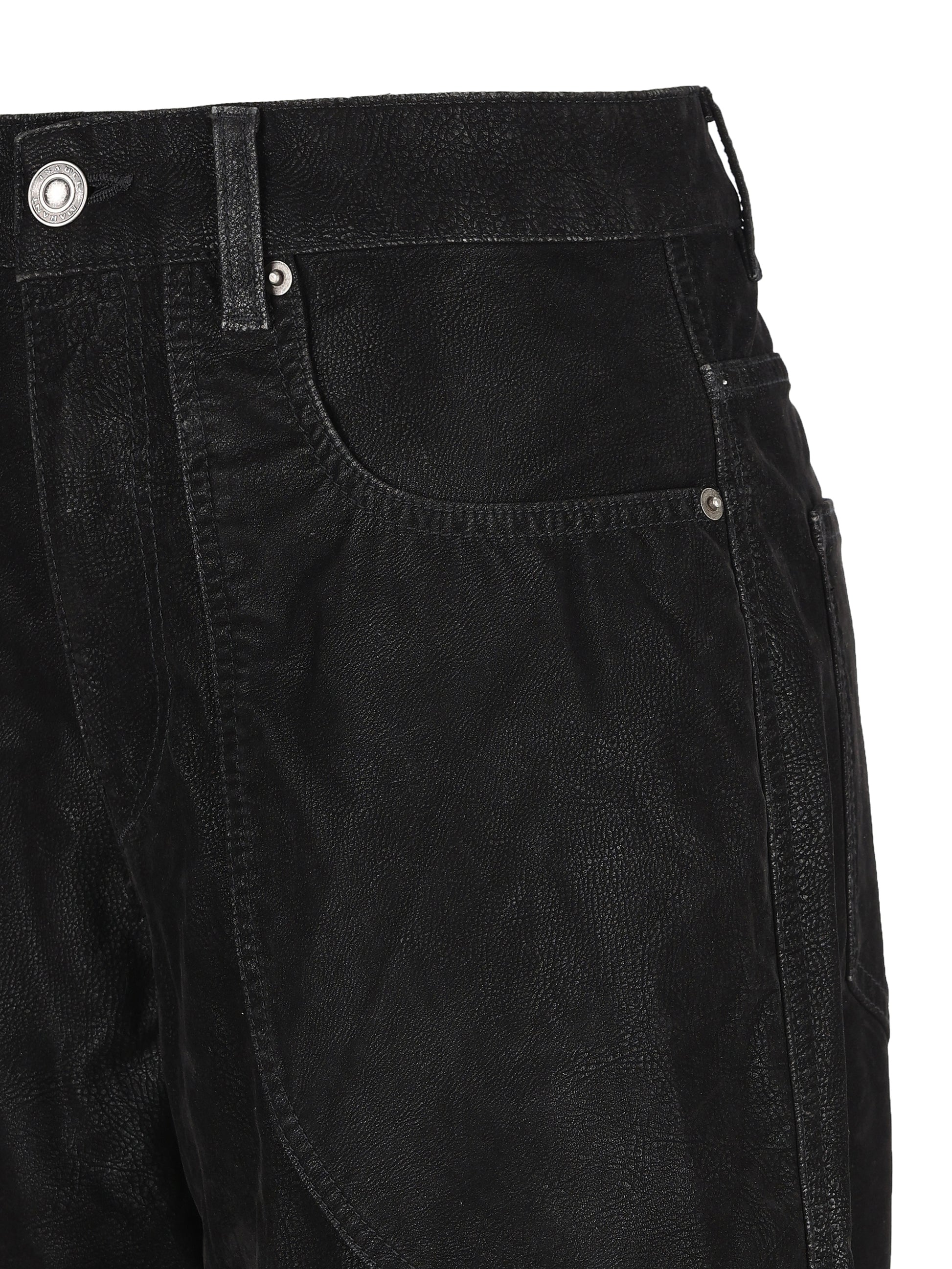 Jeans realizzati in poliuretano. 25APA0556FA-C3B01E 01BK ISABEL MARANT ETOILE 