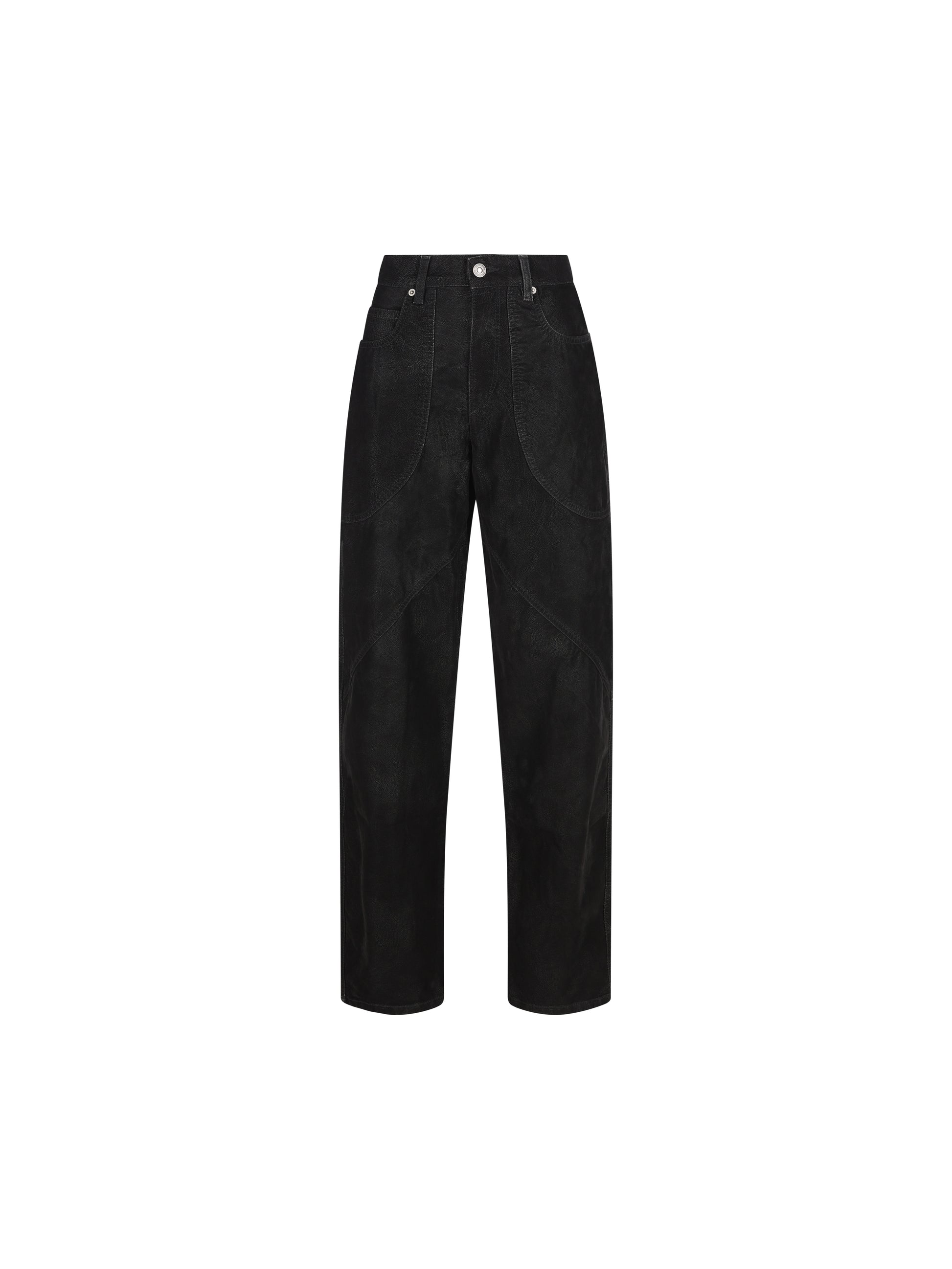 Jeans realizzati in poliuretano. 25APA0556FA-C3B01E 01BK ISABEL MARANT ETOILE 