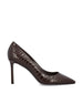 Décolleté in Pelle di Coccodrillo Goffrata ROMY 85 CCLCHOCO JIMMY CHOO 