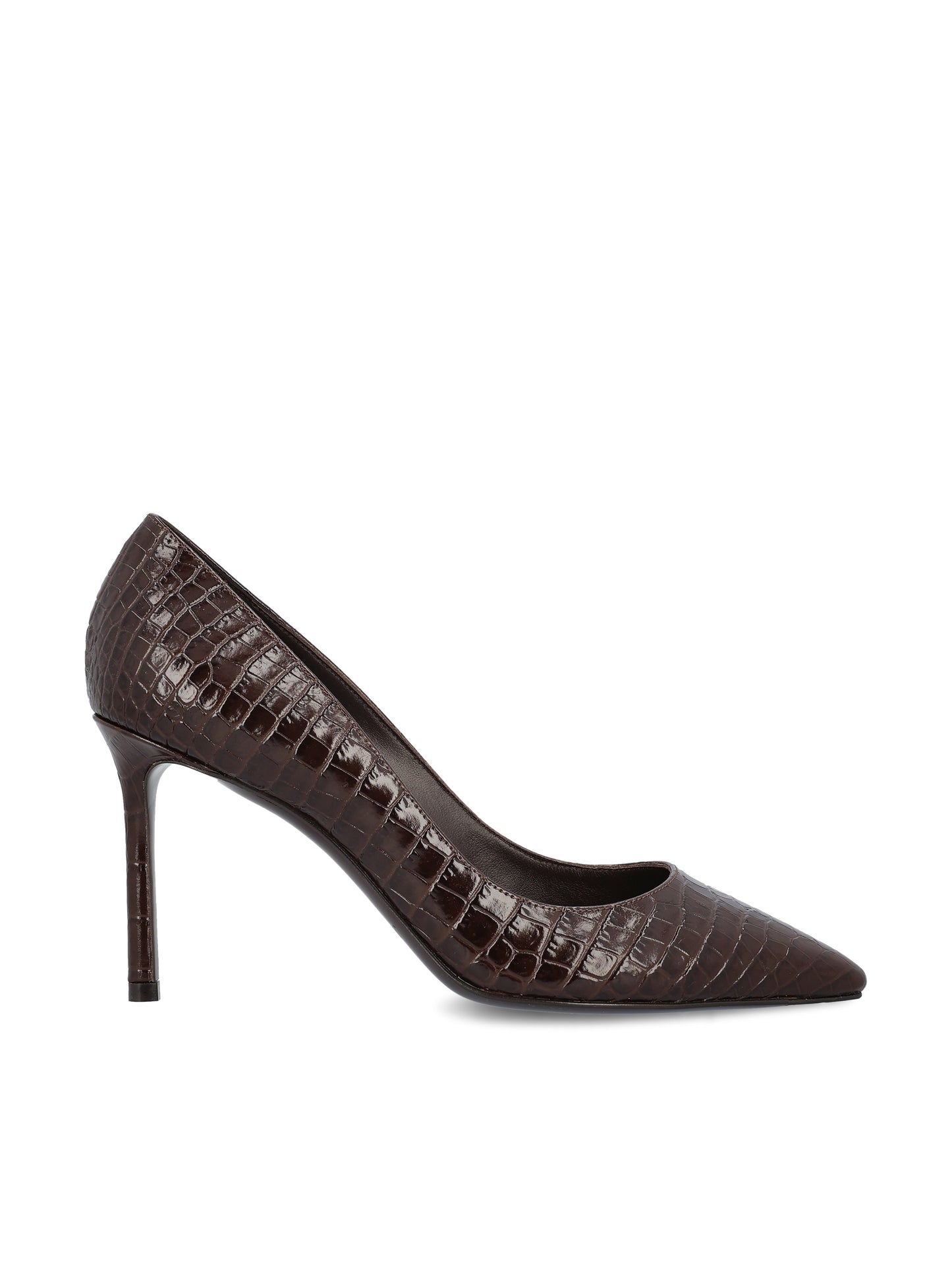 Décolleté in Pelle di Coccodrillo Goffrata ROMY 85 CCLCHOCO JIMMY CHOO 