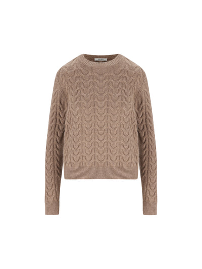 Pullover Max Mara in puro cashmere con lavorazione treccia 2521366032600 002 MAX MARA 